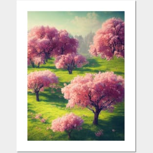 Beautiful Magnolia Trees Digital Art Posters and Art